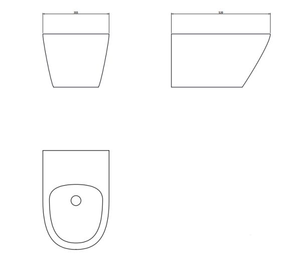 Биде подвесное beWash Bogen 88205001