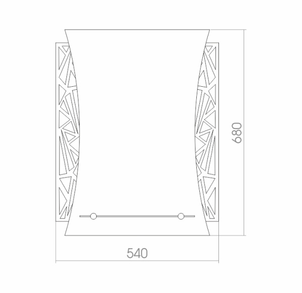 Зеркало (54х68) Silver Mirrors  Искра ФР-00000788