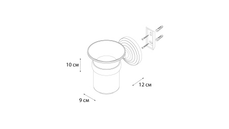 Держатель зубных щеток FIXSEN Retro одинарный FX-83806