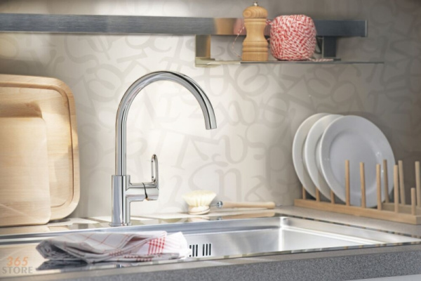 Смеситель для мойки Grohe BauLoop 31368 000 (31368000) хром Смеситель для мойки Grohe BauLoop 31368 000 (31368000) хром