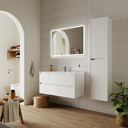 Тумба под раковину Sancos  Cento CN100W белый глянец