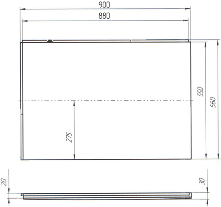Панель боковая Marka One 90 02б90