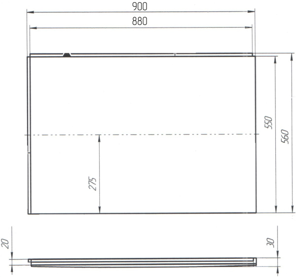 Панель боковая Marka One 90 02б90