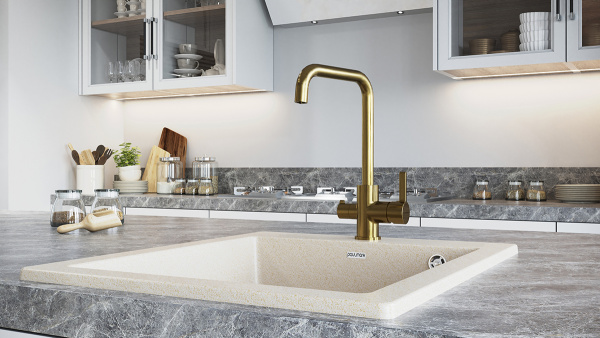 Смеситель для кухни с подключением к фильтру  Paulmark Logas Lo213021-BR