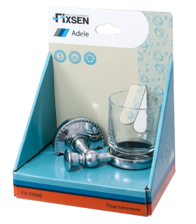 Держатель зубных щеток FIXSEN ADELE одинарный FX-55006
