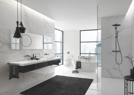 Смеситель для раковины однорычажный Grohe Essence 29192 AL1 (29192AL1) тёмный графит матовый