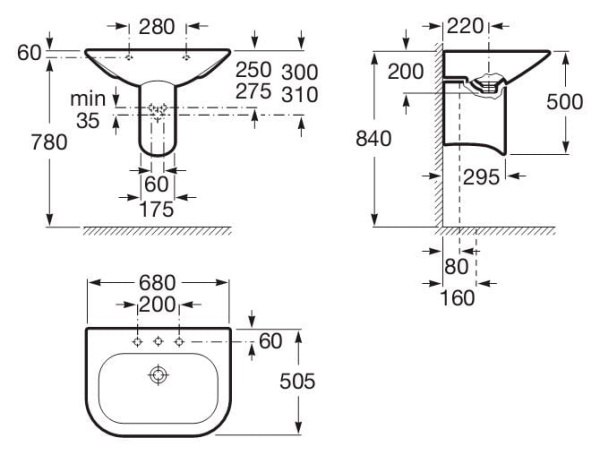 Раковина подвесная Roca Nexo 327640000