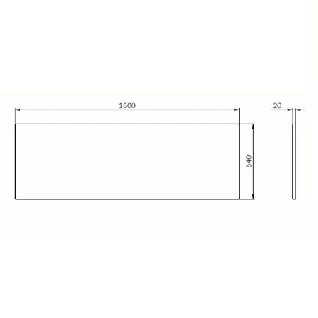 Фронтальная панель для ванны AM.PM Func 150 W84A-160-070W-P