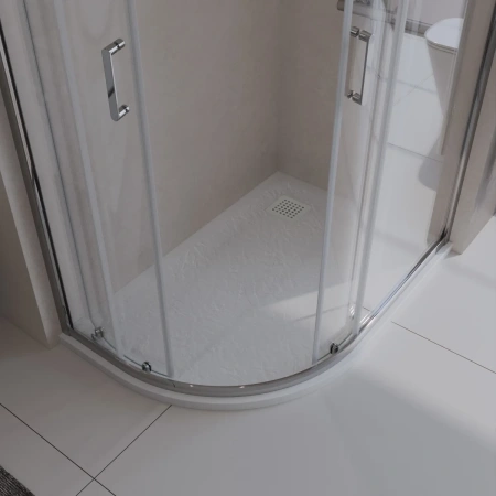 Поддон из искусственного мрамора BelBagno TRAY-MR-UNO-RH-120/90-550-35-W-R-BO с сифоном белый матовый