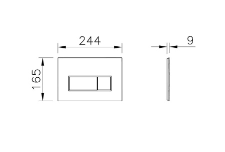 Клавиша смыва Vitra Root Square 740-2340