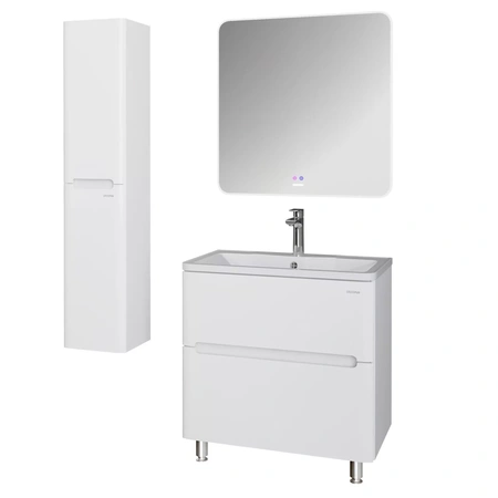 Тумба напольная Grossman АДЕЛЬ-НОРМА-80 108023 см с 2-я ящ, белая