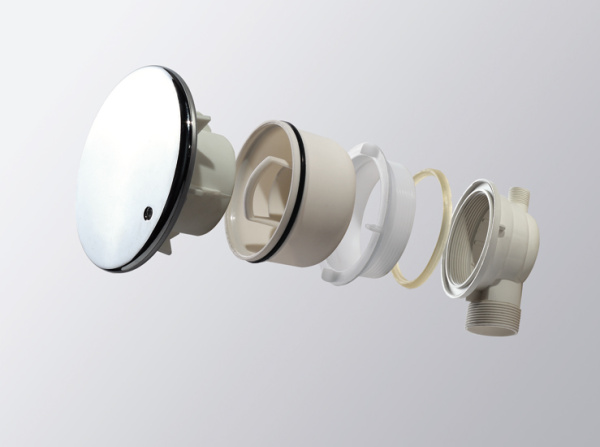 Акриловый душевой  поддон (100х80) CEZARES TRAY-A-RH-100/80-550-15-W-L