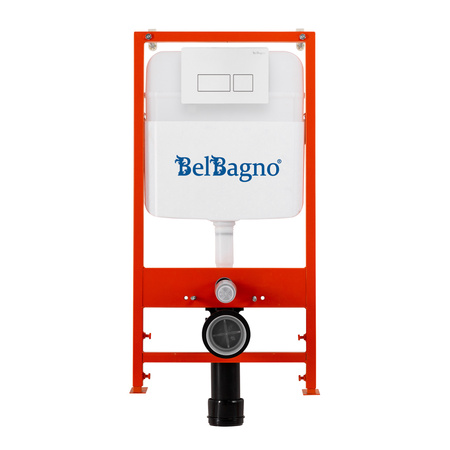 Комплект унитаза с инсталляцией BelBagno BB046CHR/SC/BB026/BB042BL