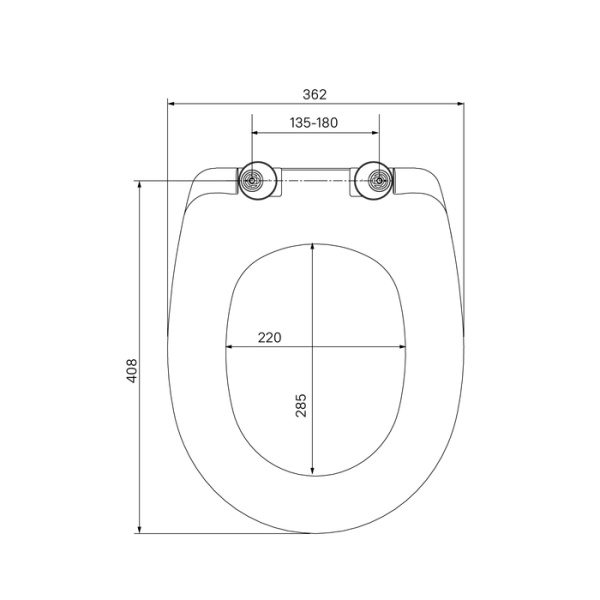 Сиденье для унитаза soft close дюропласт IDDIS 136 (ID 136 Dp Sc)
