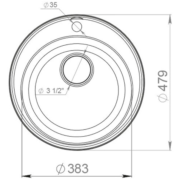 Кухонная мойка GranFest Quartz 08, 08 серый