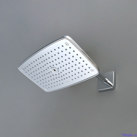 Верхний душ с кронштейном Hansgrohe Raindance E 250 AIR 1jet EcoSmart 27375000 хром
