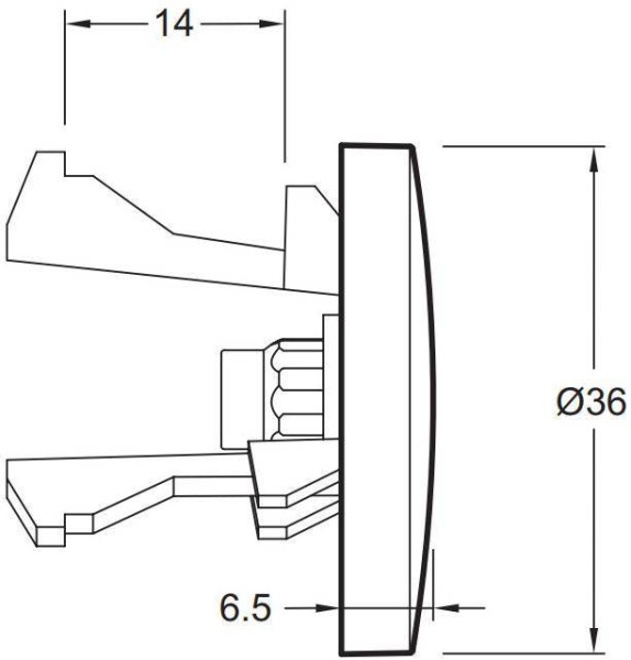 Заглушка для перелива Jacob Delafon E4061-CP
