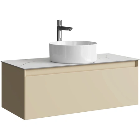 Тумба без раковины 100 см Aqwella Geometria GE01101MD морская дюна матовый