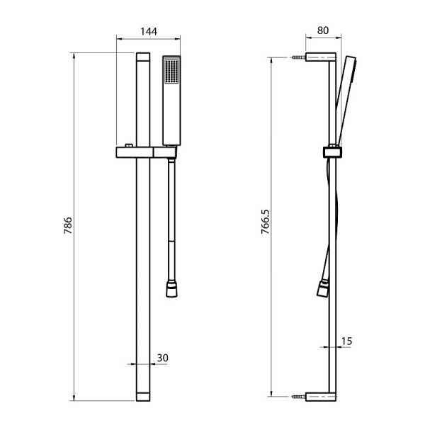 Душевой гарнитур Koller Pool Neon NNSR01