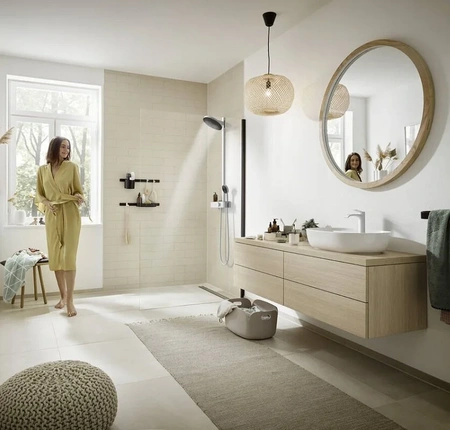 Душевая система Hansgrohe Pulsify Showerpipe 260 2jet 24240700, белый матовый