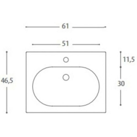 Раковина Eban Pink FPLPK061-B*1