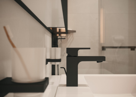 Дозатор для жидкого мыла 200 мл Hansgrohe AddStoris 41745670 черный матовый