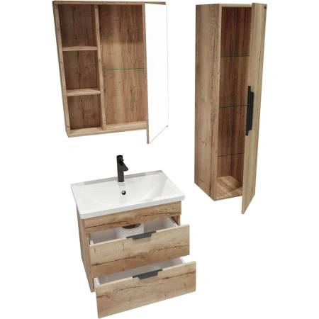 Зеркало-шкаф (60х70) Grossman Форта 206003 универсал. дуб галифакс