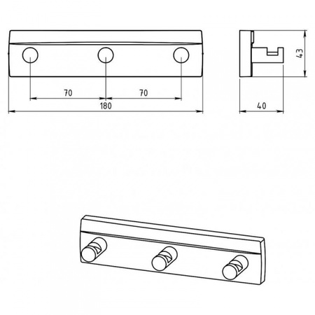 Крючок Novaservis Metalia 12 0243.0