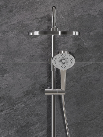 Душевая система с однорычажным смесителем для душа AGGER Sweet A2791200 хром глянцевый