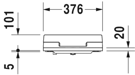 Крышка-биде для унитаза Duravit 611500002000300