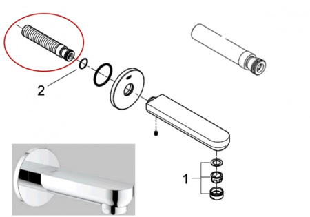 Ниппель GROHE 08481031