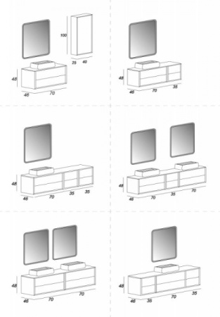 Столешница Cezares Bellagio 50188
