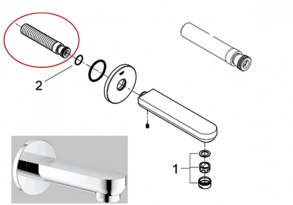 Ниппель GROHE 08481031
