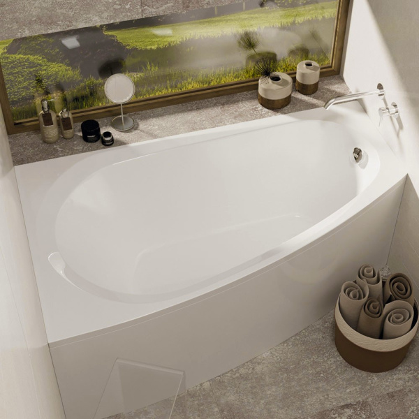 Акриловая ванна асимметричная (150х90) Alba Spa BALINE ВАС013000Л100