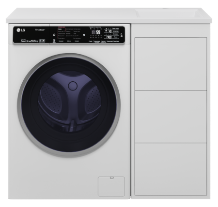 Тумба под стиральную машину Brevita Grafit 40 GRA-01040-023Я