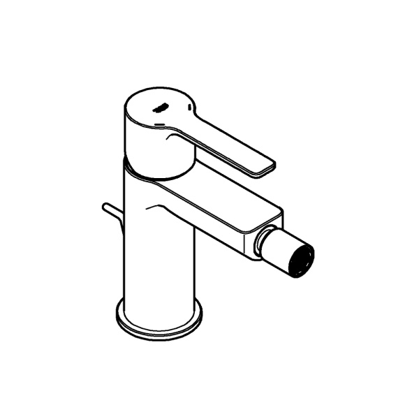 Смеситель для биде GROHE Lineare New 33848 AL1 (33848AL1) темный графит матовый