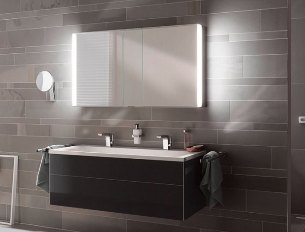 Зеркальный шкаф Keuco (Royal Match),1200х700 мм, сенсорное управление 12804 171301