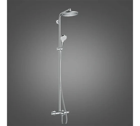 Душевая система с термостатом для ванны Hansgrohe Crometta S 240 1jet Showerpipe 27320000 хром