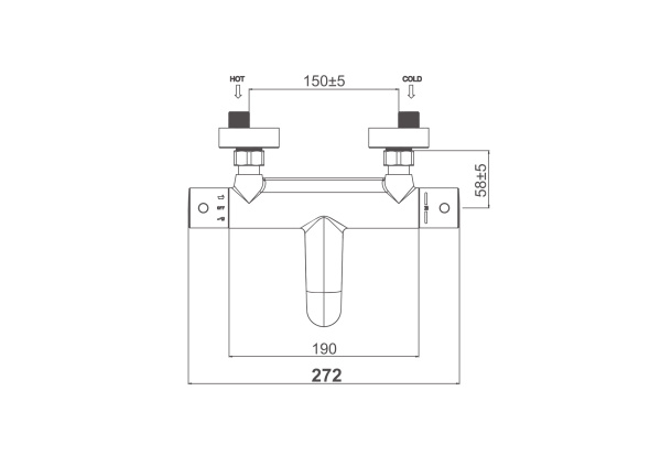Смеситель для ванны D&K Bayern Potsdam (DA2123201)