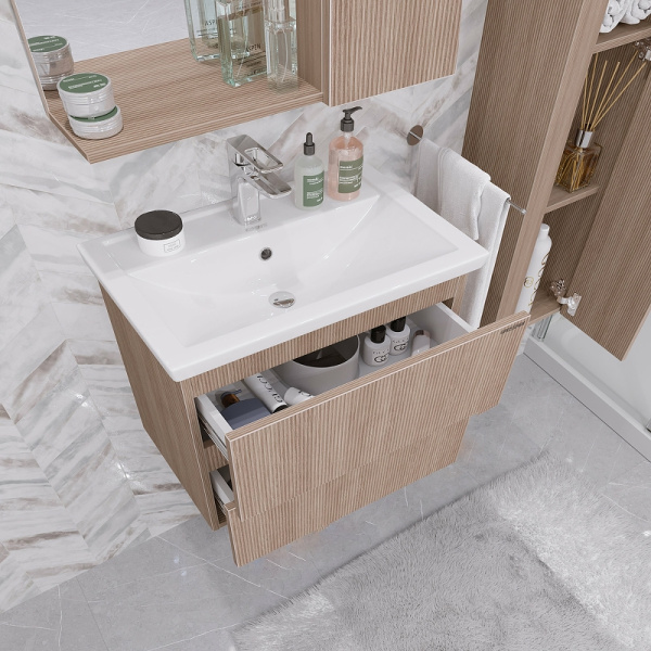 Тумба подвесная Grossman ЮНИТ-70 см 2070131 с 2-я ящ, кадена вуд