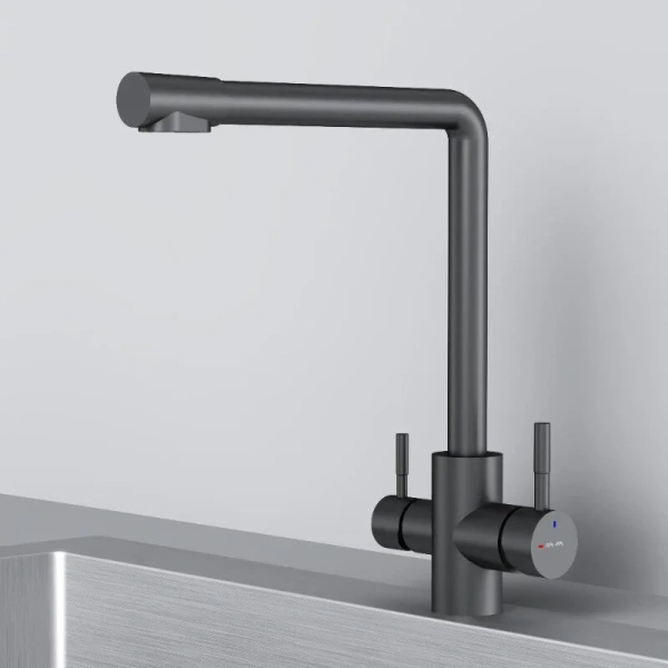 Смеситель для кухни с подключением к фильтру AM.PM X-Joy S F85B05722 черный матовый