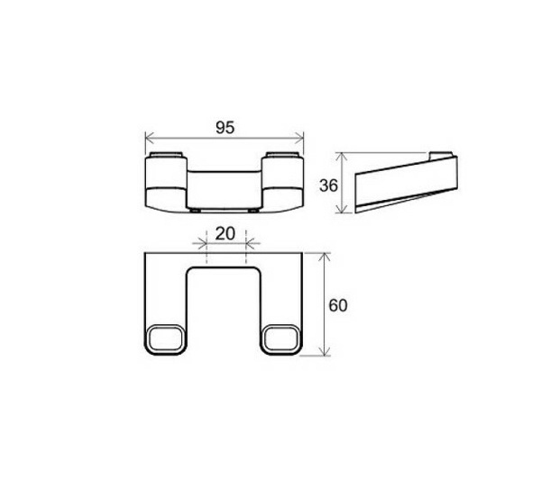 Двойной крючок Ravak X07P554