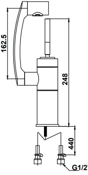 Смеситель для раковины KAISER Merkur (27011)