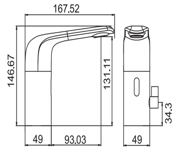 Смеситель для раковины Cezares Vague VAGUE-ELS-03-W0