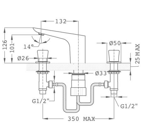Смеситель для раковины Teka Itaca 674310200