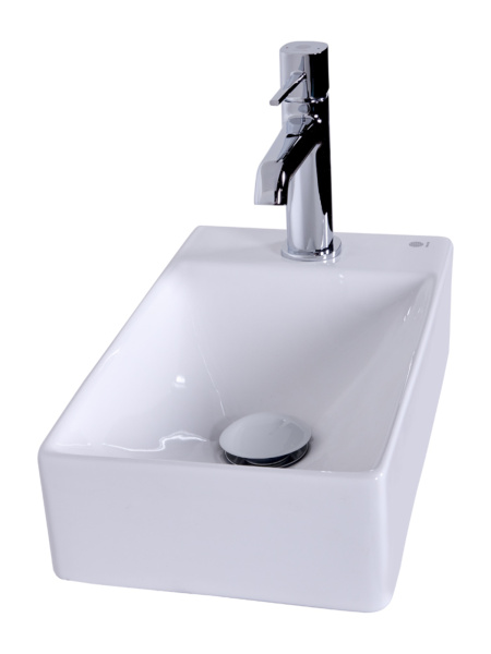 Раковина подвесная (37,5х21,5) Orange  B05-375LW белый глянец