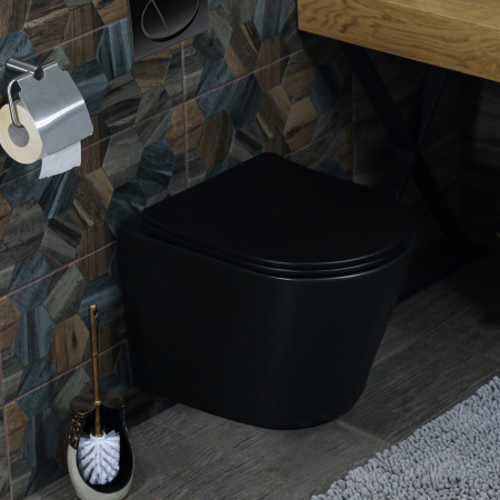 Унитаз подвесной безободковый Melana MLN-310302MB