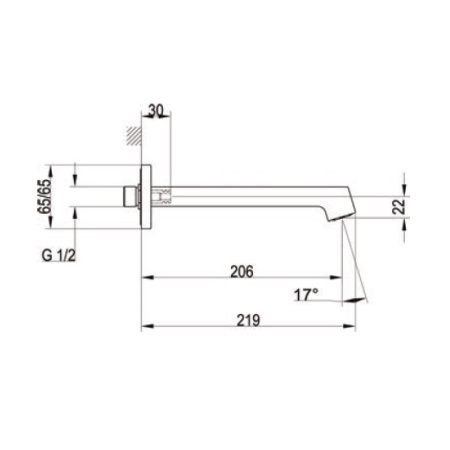 Излив для ванны Villeroy & Boch Classic TVT10150500061