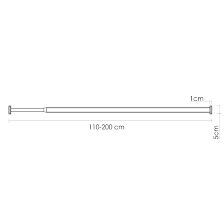 Карниз для ванной WasserKRAFT Dinkel SC-461120