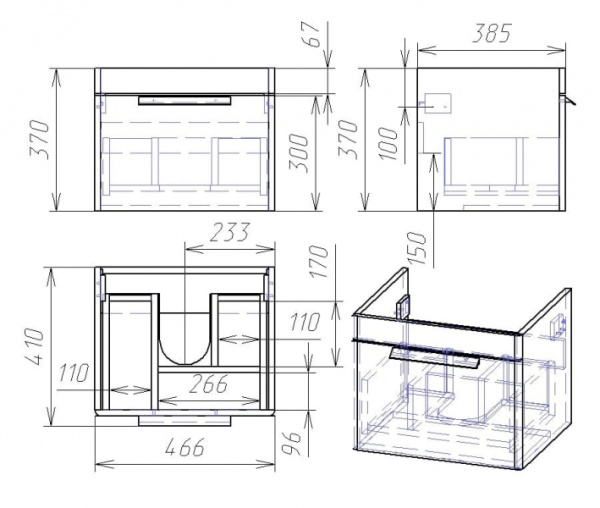 Тумба под раковину Alvaro Banos Viento 8403.0200